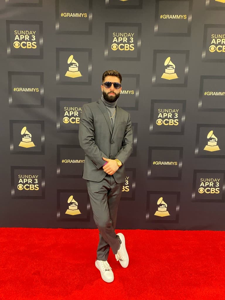 James Marino performing with The Grammys